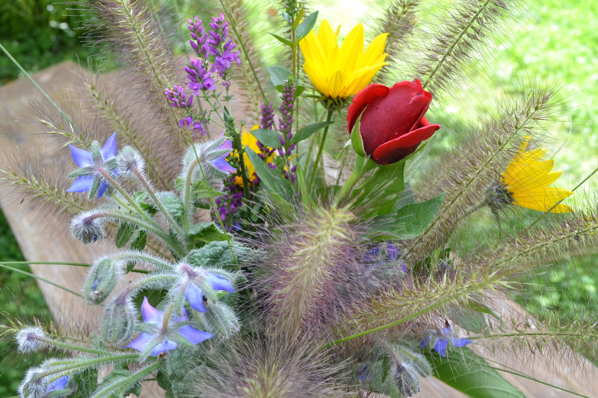 Mein Garten Blumenstrauß im September Mohoga Werkstatt